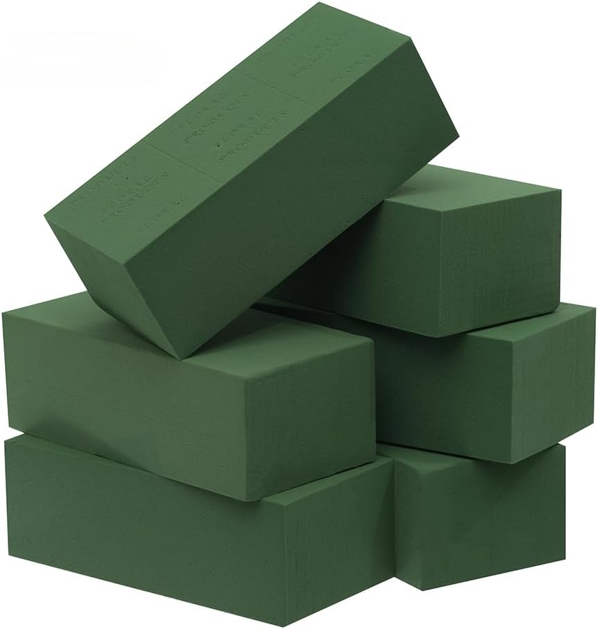 Crafare six-pack wet floral foam bricks